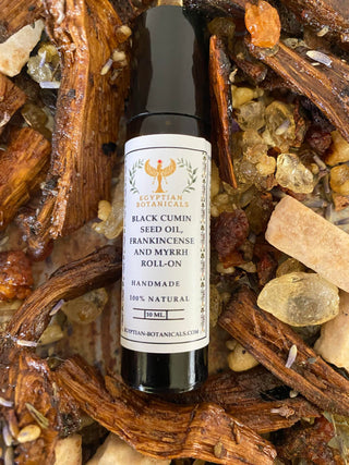 black Cumin Seed Oil, Frankincense and Myrrh essential oil roll-on
