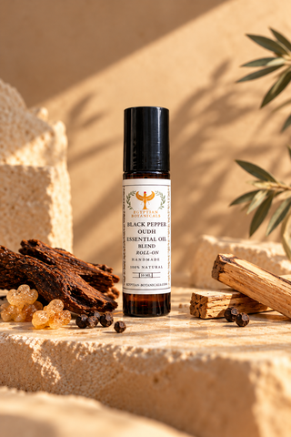A 10 ml amber roll-on bottle