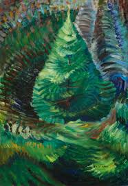 Emily Carr Painting of Pine Trees