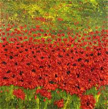 a field of botanical flowers
