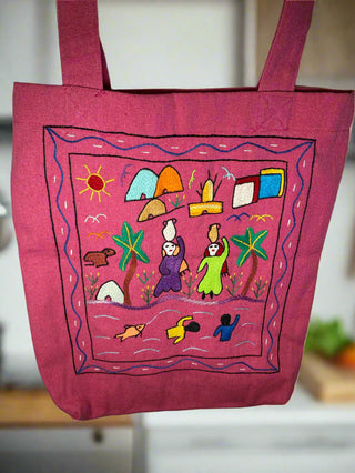 Pink Country Work Tote Bag