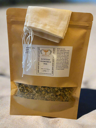 Egyptian Chamomile Tea with Reusable Cotton Tea Bags