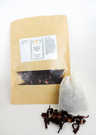 Egyptian Hibiscus Tea with Reusable Cotton Tea Bags