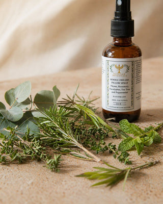 Herbal Dreams Pillow Spray – Thyme, Rosemary, Eucalyptus, Tea Tree and Peppermint