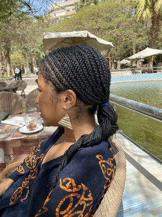 Silver Plated Sakkara Earrings – Handcrafted Brass Jewelry Inspired by Ancient Egypt