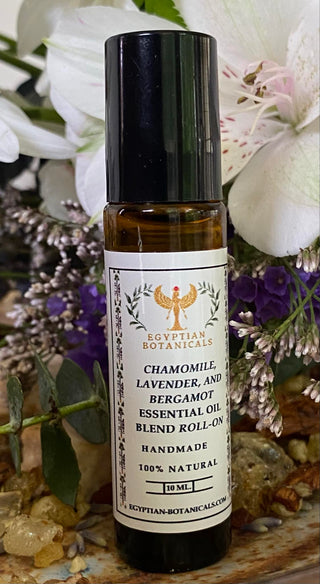 Chamomile, Lavender, and Bergamot Essential Oil Blend Roll-On