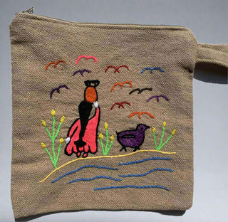 Beige Female Farmer (Fallāḥa) Working Pouch